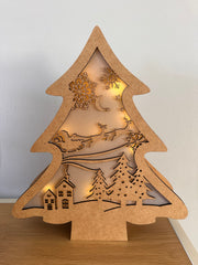 Sapin de Noël en bois