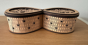 Boîte à bijoux infinity personnalisée en bois