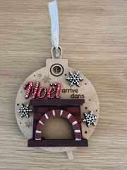🎄 Boule de Noël compte à rebours personnalisée