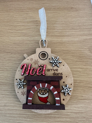 🎄 Boule de Noël compte à rebours personnalisée