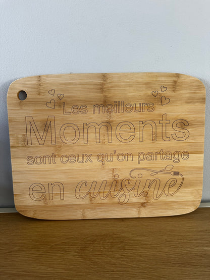 Planche à découper personnalisable