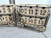 Train calendrier de l’Avent en bois