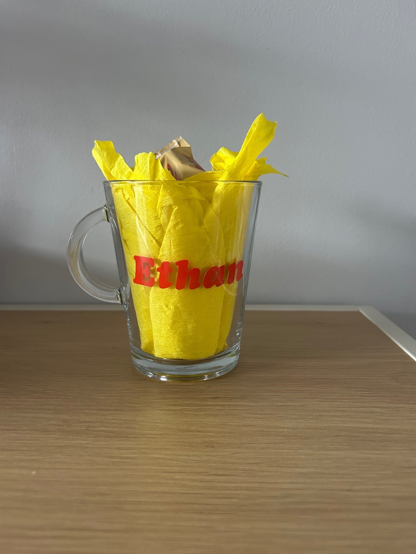 Tasses avec friandises personnalisable